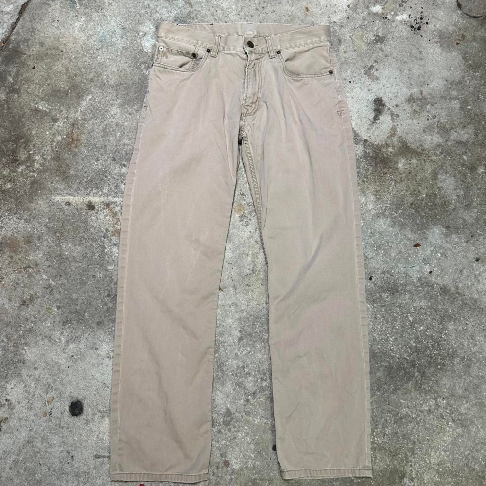 *SOLD* Polo Ralph Lauren 90s tan flat front pants size 31x30